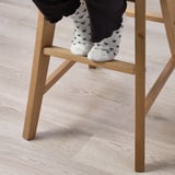 INGOLF Silla de comer infantil, tinte envejecido