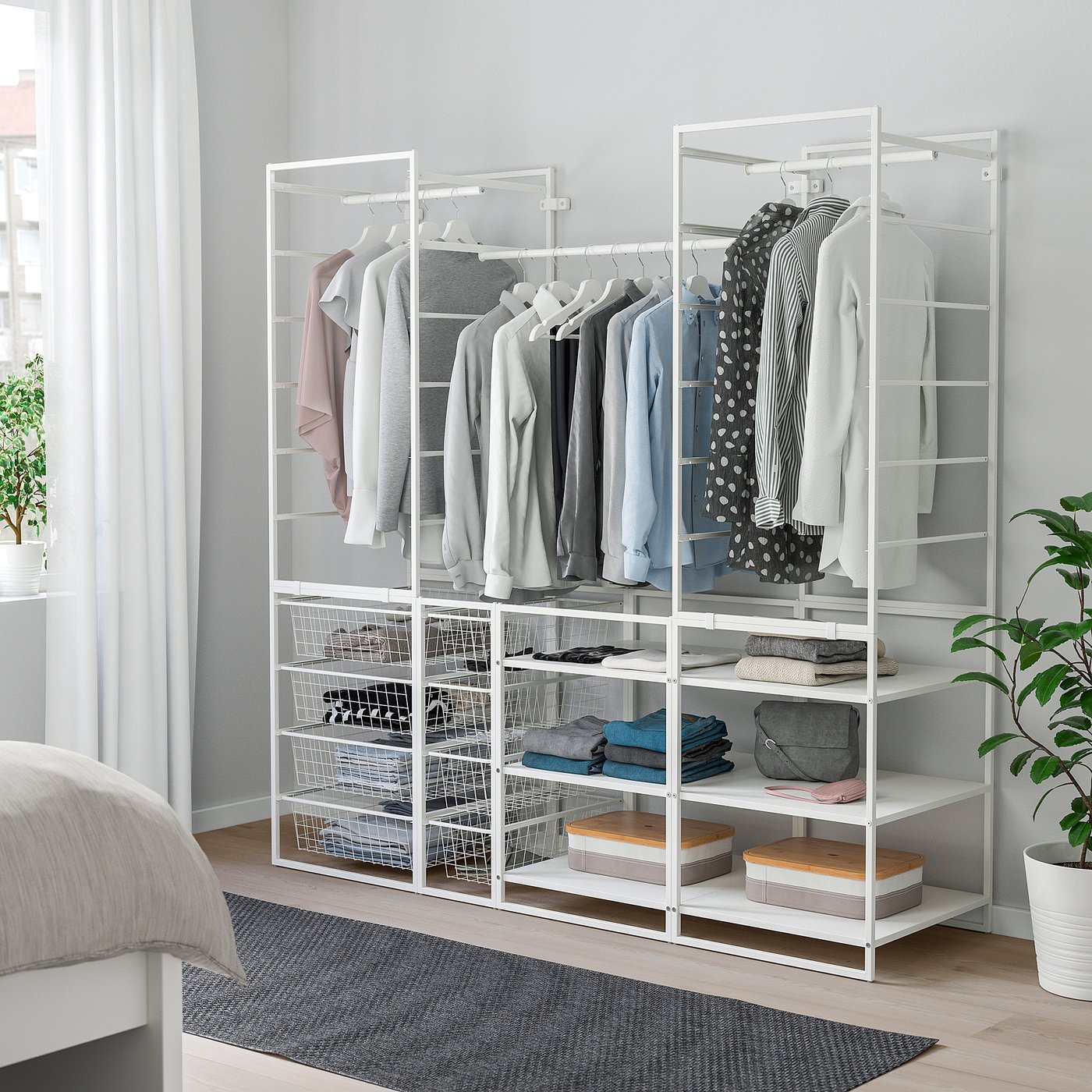 JONAXEL combinación clóset, blanco, 173x51x173 cm - IKEA Chile