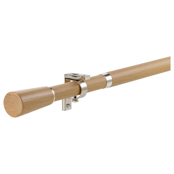KÄGELKAKTUS Set de barra para cortina simple, efecto roble, 120-210 cm 28 mm
