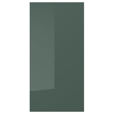 KALLARP Puerta, alto brillo gris oscuro-verde, 30x60 cm