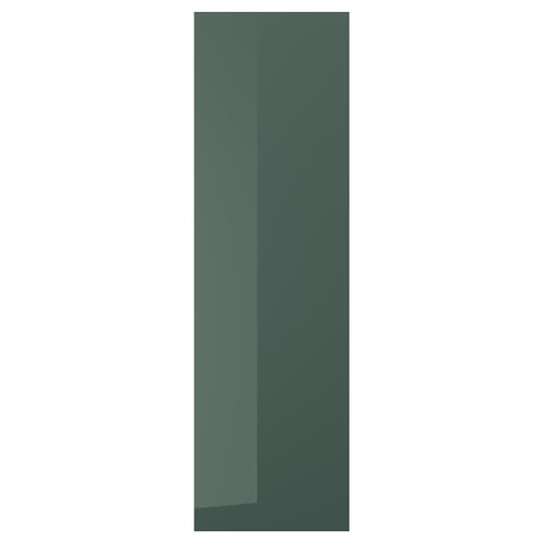 KALLARP Puerta, alto brillo gris oscuro-verde, 60x200 cm