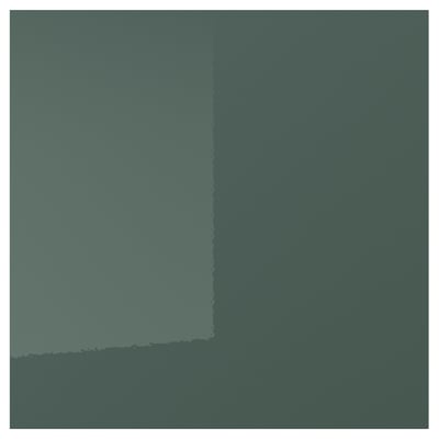 KALLARP Puerta, alto brillo gris oscuro-verde, 60x60 cm