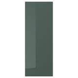 KALLARP Puerta, alto brillo gris oscuro-verde, 30x80 cm