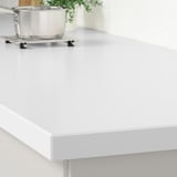 KASKER Cubierta de cocina a medida, blanco cuarzo, 1 m²x4.0 cm