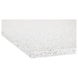 KASKER Cubierta de cocina a medida, blanco ef mineral/purpurina/cuarzo, 1 m²x2.0 cm