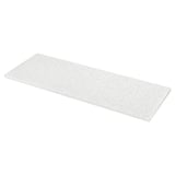 KASKER Cubierta de cocina a medida, blanco ef mineral/purpurina/cuarzo, 1 m²x4.0 cm