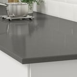 KASKER Cubierta de cocina a medida, gris osc efecto piedra/cuarzo, 1 m²x2.0 cm