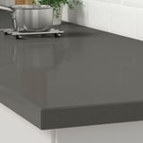 KASKER Cubierta de cocina a medida, gris osc efecto piedra/cuarzo, 1 m²x4.0 cm