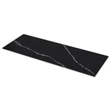 KASKER Cubierta de cocina a medida, negro mate/efecto mármol cuarzo, 1 m²x2.0 cm