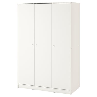 KLEPPSTAD Clóset con 3 puertas, blanco, 117x176 cm