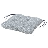 KLÖSAN Cojín silla de exterior, azul, 36x32 cm