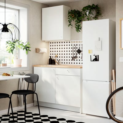 KNOXHULT Combinación muebles de cocina, blanco, 120x61x220 cm