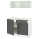 KNOXHULT Combinación muebles de cocina, Gris oscuro, 120x61x220 cm