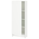 KNOXHULT Mueble alto con puerta, blanco estructura, 60x31x153 cm