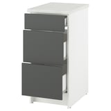 KNOXHULT Mueble base con cajones, Gris oscuro, 40 cm