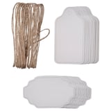 KÖSSEBÄR Etiquetas, set de 25, blanco