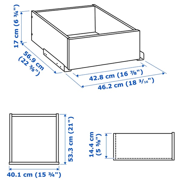 Repisa extraib KOMPLEMENT roble/blanco100x58cm - IKEA Chile