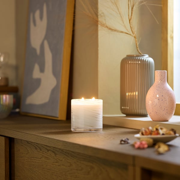 KRONSÅNGARE Vela aromática en vaso, 2 mechas