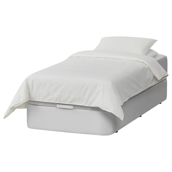 KVITSÖY Cama tapizada, blanco, 90x190 cm - IKEA Chile