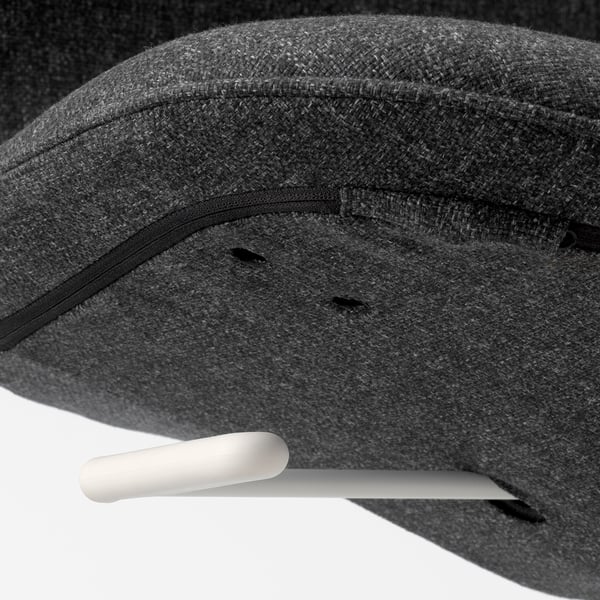 LÅNGFJÄLL Silla sala reuniones, Gunnared Gris oscuro/blanco