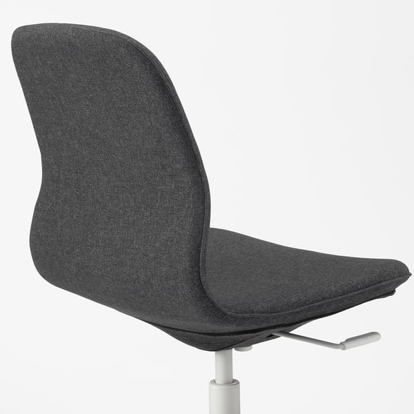 LÅNGFJÄLL Silla sala reuniones, Gunnared Gris oscuro/blanco