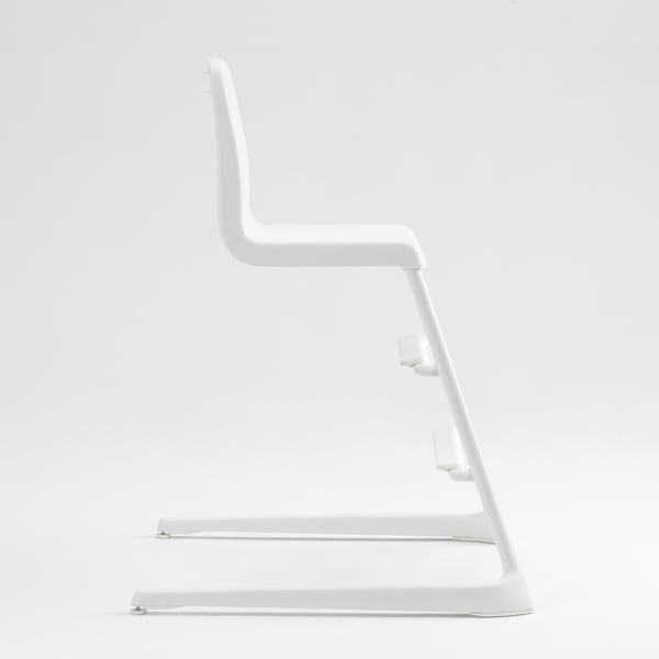 LANGUR Silla de comer infantil, blanco
