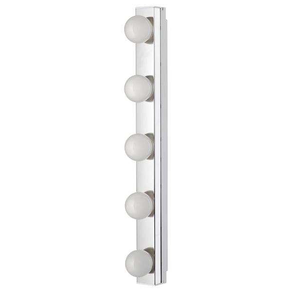 LEDSJÖ Lámpara de pared LED, acero inoxidable