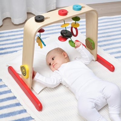 LEKA Gimnasio para bebé, abedul/multicolor