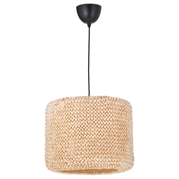 LERGRYN / SUNNEBY Lámpara de techo, beige/negro