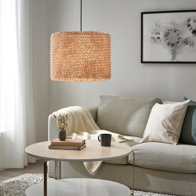 LERGRYN / SUNNEBY Lámpara de techo, beige/negro