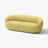 LILLESÄTER Sofá 3 cuerpos, Gunnared amarillo verdoso vivo