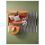 LINDÅKRA Sofá cama 2 cuerpos, Knisa naranjo