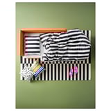 LINDÅKRA Sofá cama 2 cuerpos, Knisa naranjo