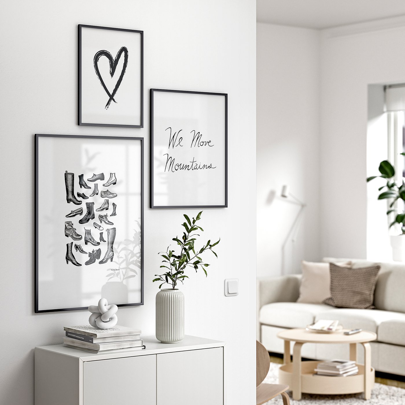 LOMVIKEN Marco, negro, 50x70 cm - IKEA Chile