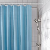 LUDDHAGTORN Cortina de baño, azul, 180x180 cm
