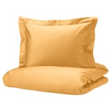 LUKTJASMIN Funda plumón con funda almohada, amarillo, 150x200/50x60 cm