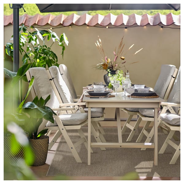 LYDERSHOLM Alfombra interior/exterior, beige, 160x230 cm