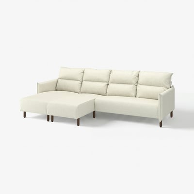 MANNARP Sofá 4 cuerpos seccional, Gunnared beige