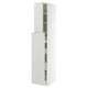 METOD / MAXIMERA Mueble alto despensero, blanco/Aspudden gris claro, 40x60x220 cm