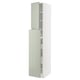 METOD / MAXIMERA Mueble alto despensero, blanco/Stensund menta, 40x60x220 cm