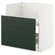 METOD / MAXIMERA Mueble base bajo lavamanos TALLSJÖN, blanco/Havstorp verde oscuro, 80x60 cm