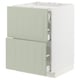 METOD / MAXIMERA Mueble base con cajones interiores, blanco/Stensund menta, 60x60 cm