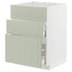 METOD / MAXIMERA Mueble base lavaplatos, blanco/Stensund menta, 60x60 cm