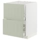 METOD / MAXIMERA Mueble base lavaplatos, blanco/Stensund menta, 60x60 cm