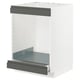 METOD / MAXIMERA Mueble base para horno, blanco/Voxtorp Gris oscuro, 60x60 cm