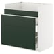 METOD / MAXIMERA Mueble base para lavaplatos HAVSEN, blanco/Havstorp verde oscuro, 80x60 cm