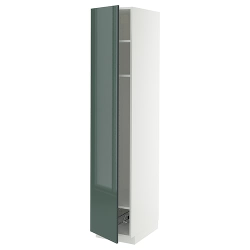 METOD Mueble alto despensero, blanco/Kallarp, 40x60x200 cm