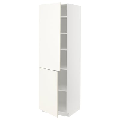 METOD / MAXIMERA Mueble alto organizador limpieza, blanco/Veddinge blanco,  40x60x200 cm - IKEA Chile