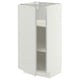 METOD Mueble base con repisas, blanco/Aspudden gris claro, 40x37 cm