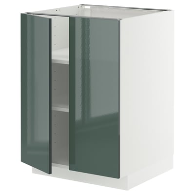METOD Mueble base con repisas, blanco/Kallarp, 60x60 cm